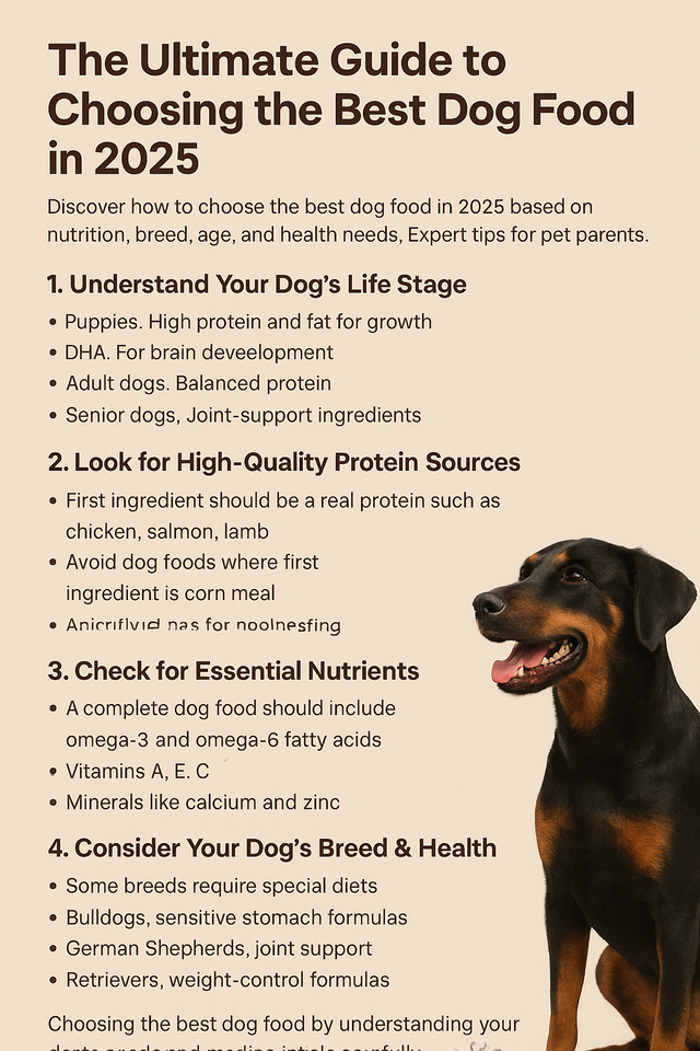 The Ultimate Guide to Choosing the Best Dog Food in 2025