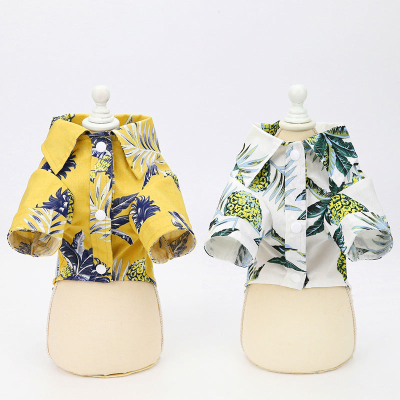 Side view of thin breathable pet clothes designed for small and medium dogs