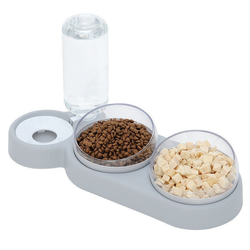 Built-in automatic water fountain system for continuous fresh water supply for pets