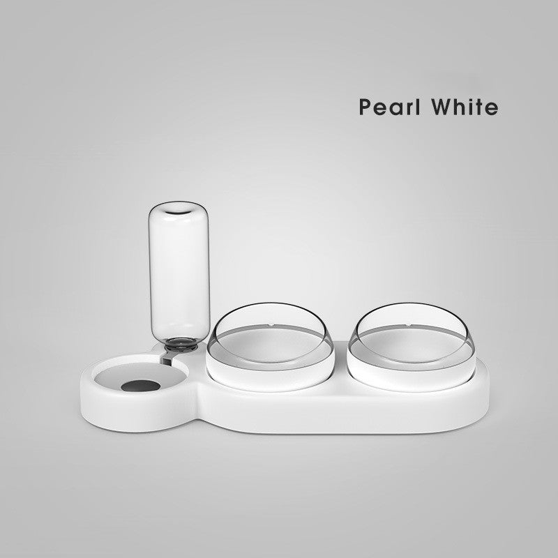 Detachable pet feeder bowl system for easy cleaning and simple assembly