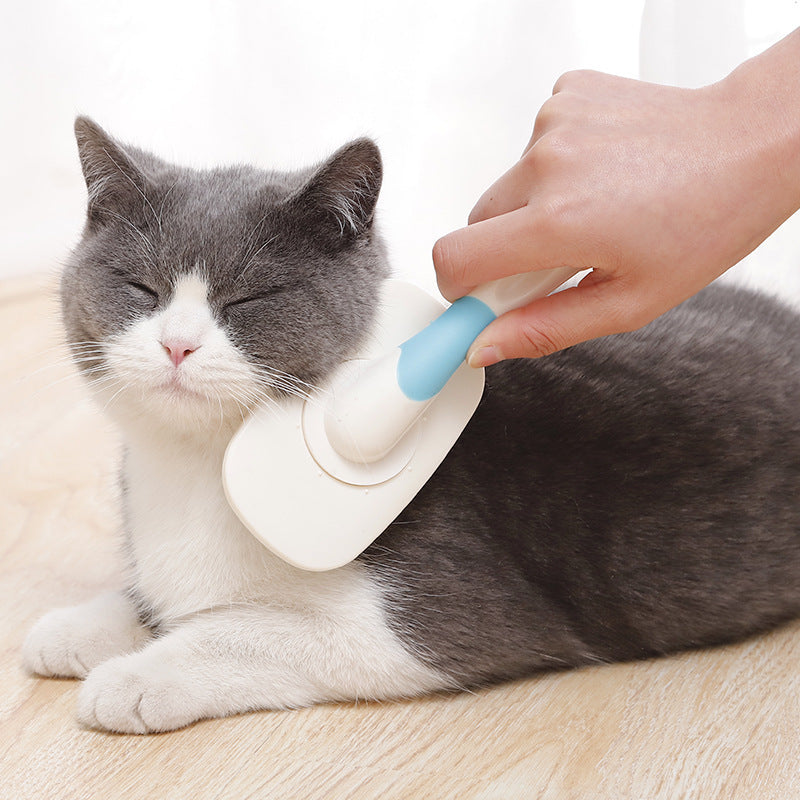 Single Layer Round Head Pet Comb Cat Comb Revolving Comb