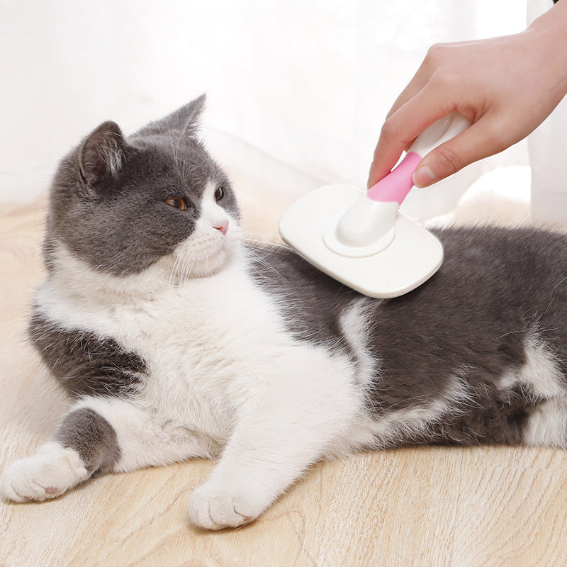 Single Layer Round Head Pet Comb Cat Comb Revolving Comb