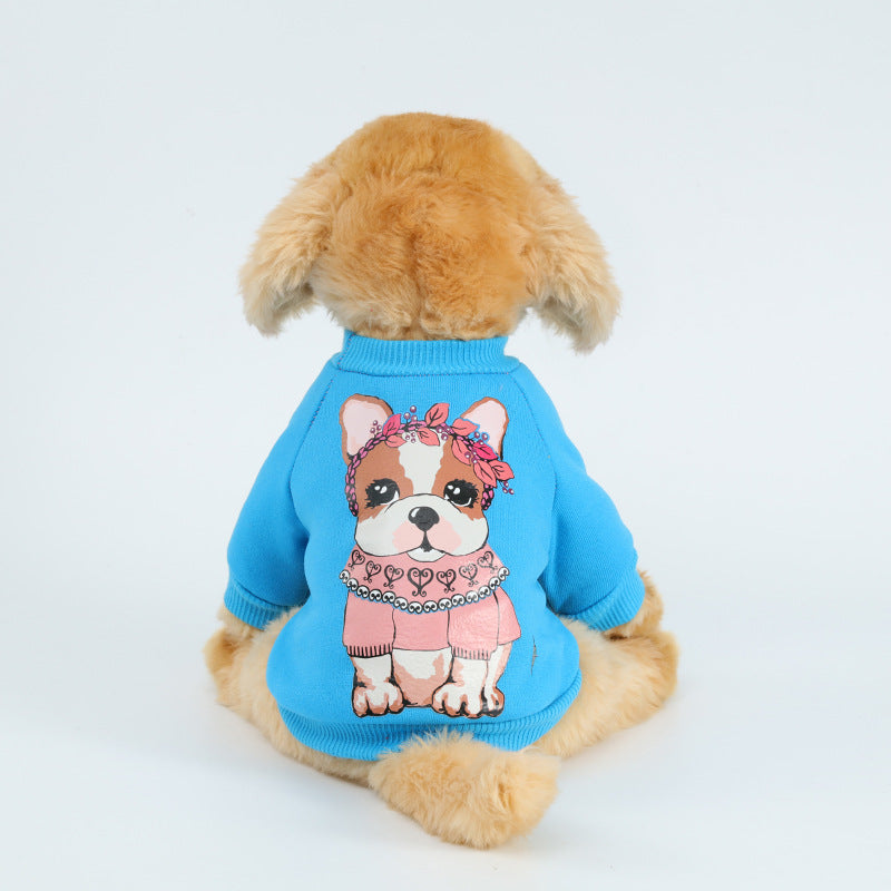 Dog Leisure Sweater Pet Multi-pattern Polyester - furryfams.com