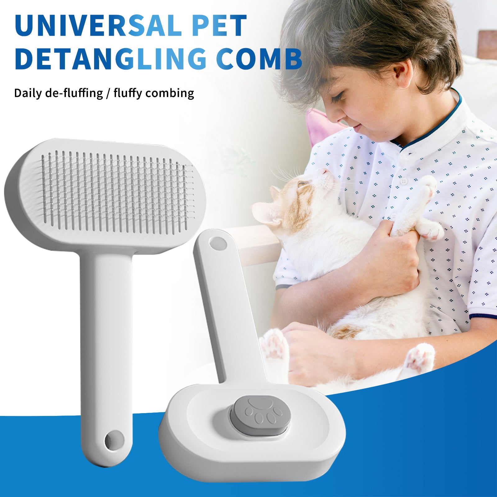 Efficient Universal Pet Hair Removal Comb, Gently Smoothing Out The Tangled Hair Of Your Beloved Pet, Carefully Caring For Every Gentle Touch