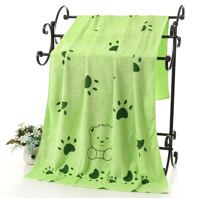High absorbent microfiber pet towel designed for fast drying and gentle pet care