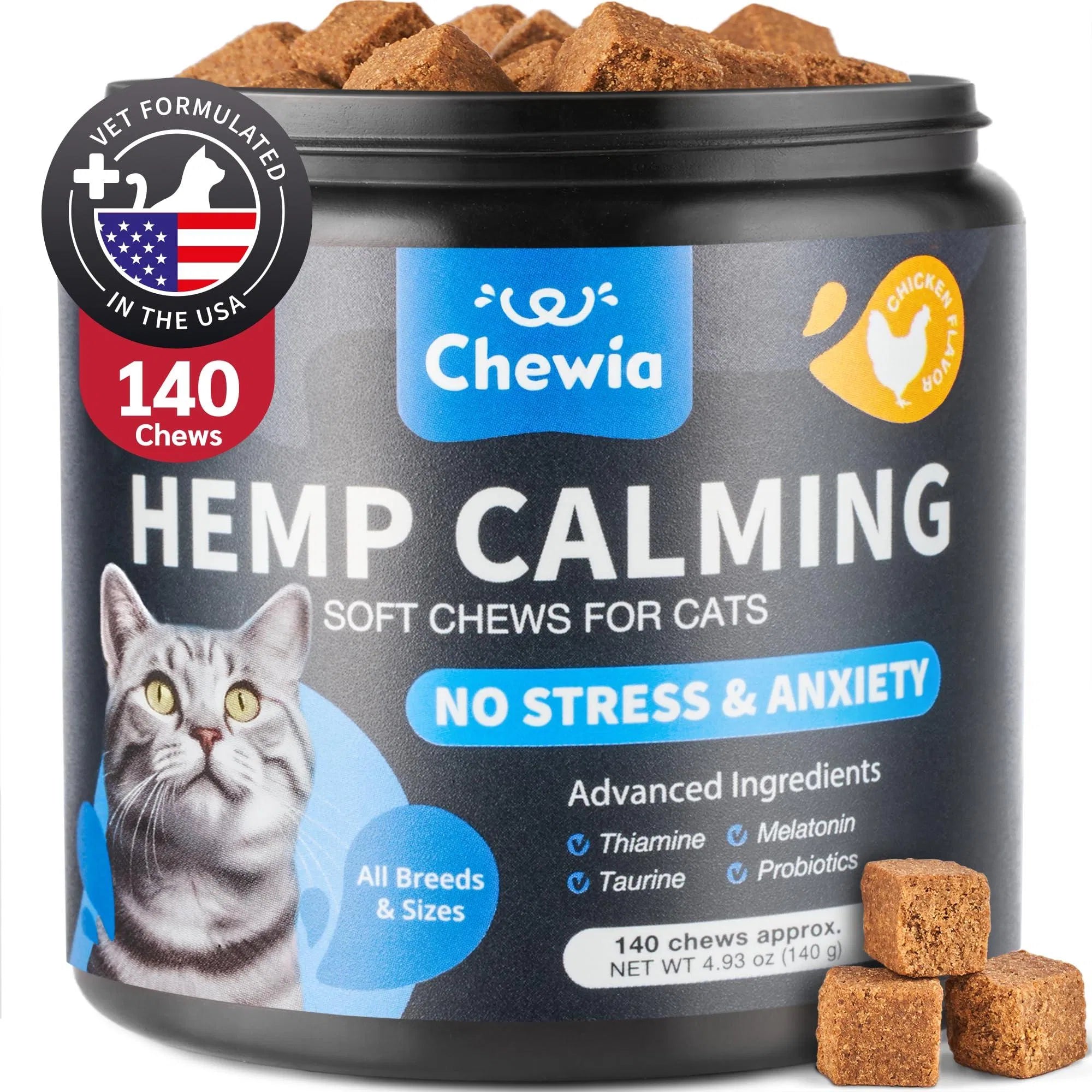 Calming Treats Hemp For Cats