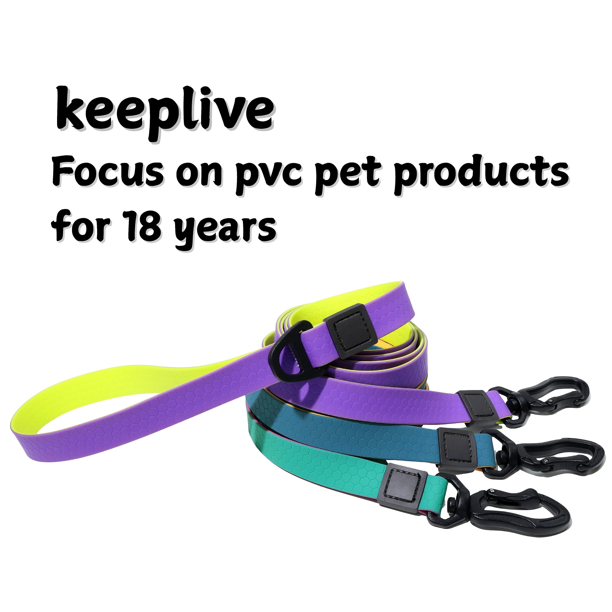 Honeycomb Embossed Dual-Color Pet Leash - furryfams.com