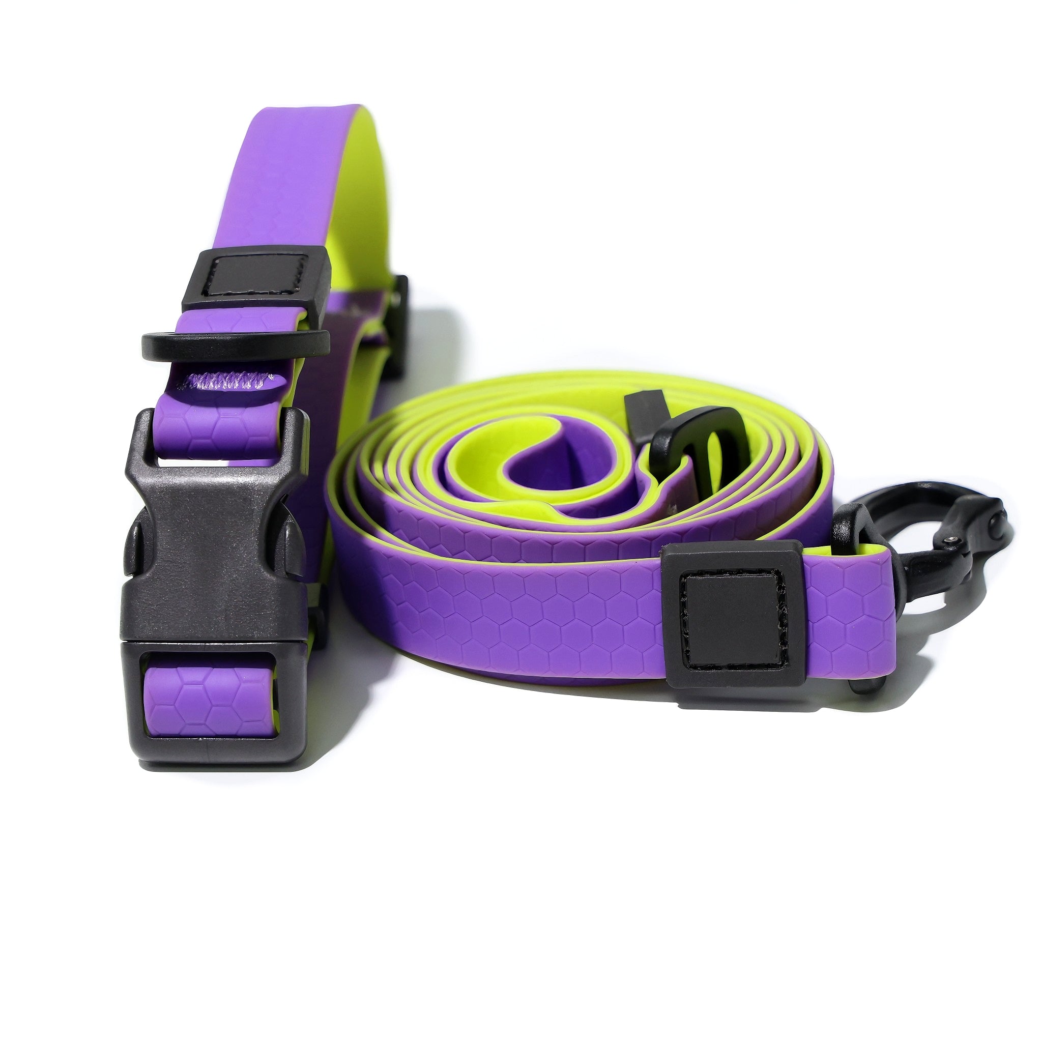Honeycomb Embossed Dual-Color Pet Leash - furryfams.com