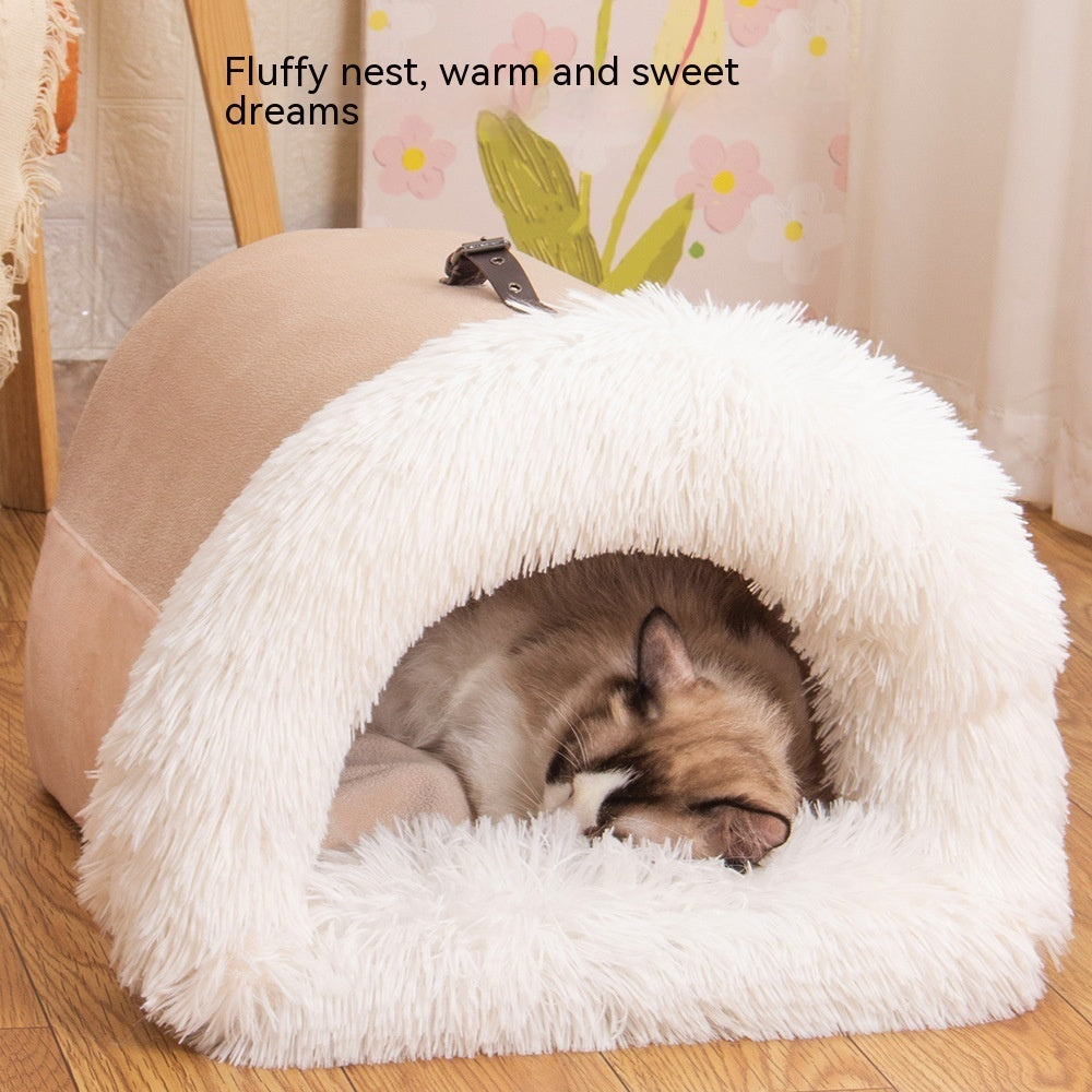 New Splice Portable Pet Nest  Moisture-proof Long Fur