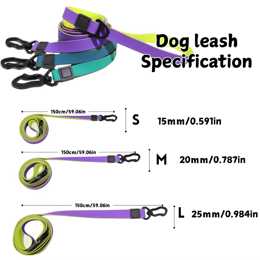 Honeycomb Embossed Dual-Color Pet Leash - furryfams.com
