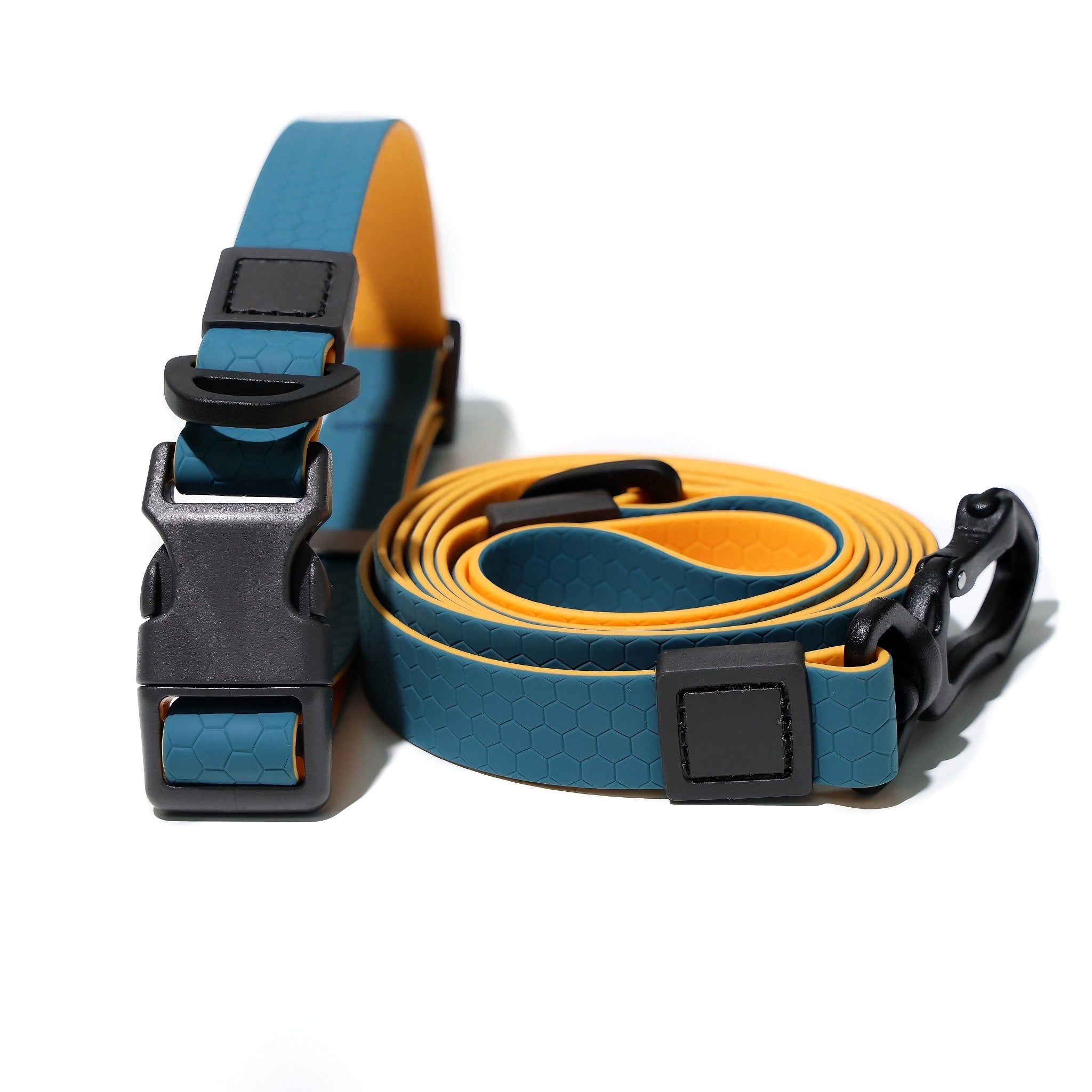 Honeycomb Embossed Dual-Color Pet Leash - furryfams.com