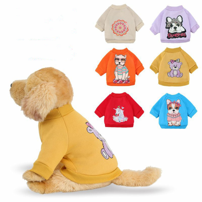 Dog Leisure Sweater Pet Multi-pattern Polyester - furryfams.com