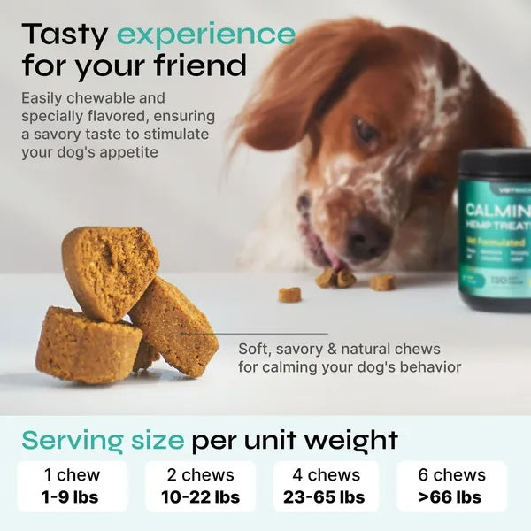 Hemp Calming Chews For Dog Anxiety Relief
