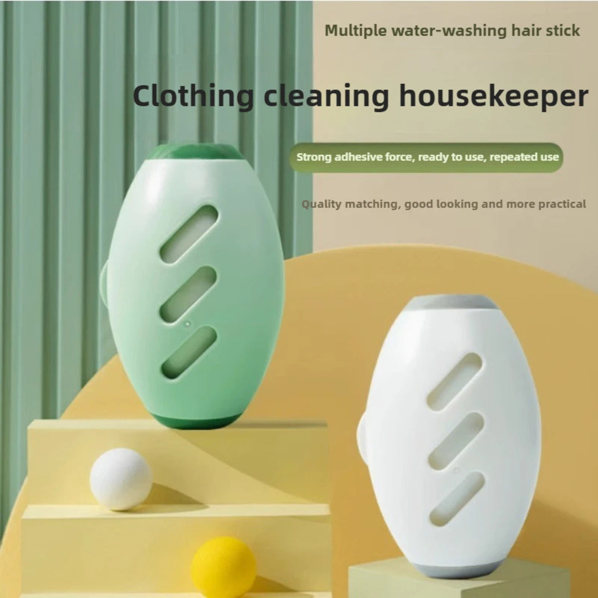 Washable sticky lint roller designed for removing pet hair dust and lint easily