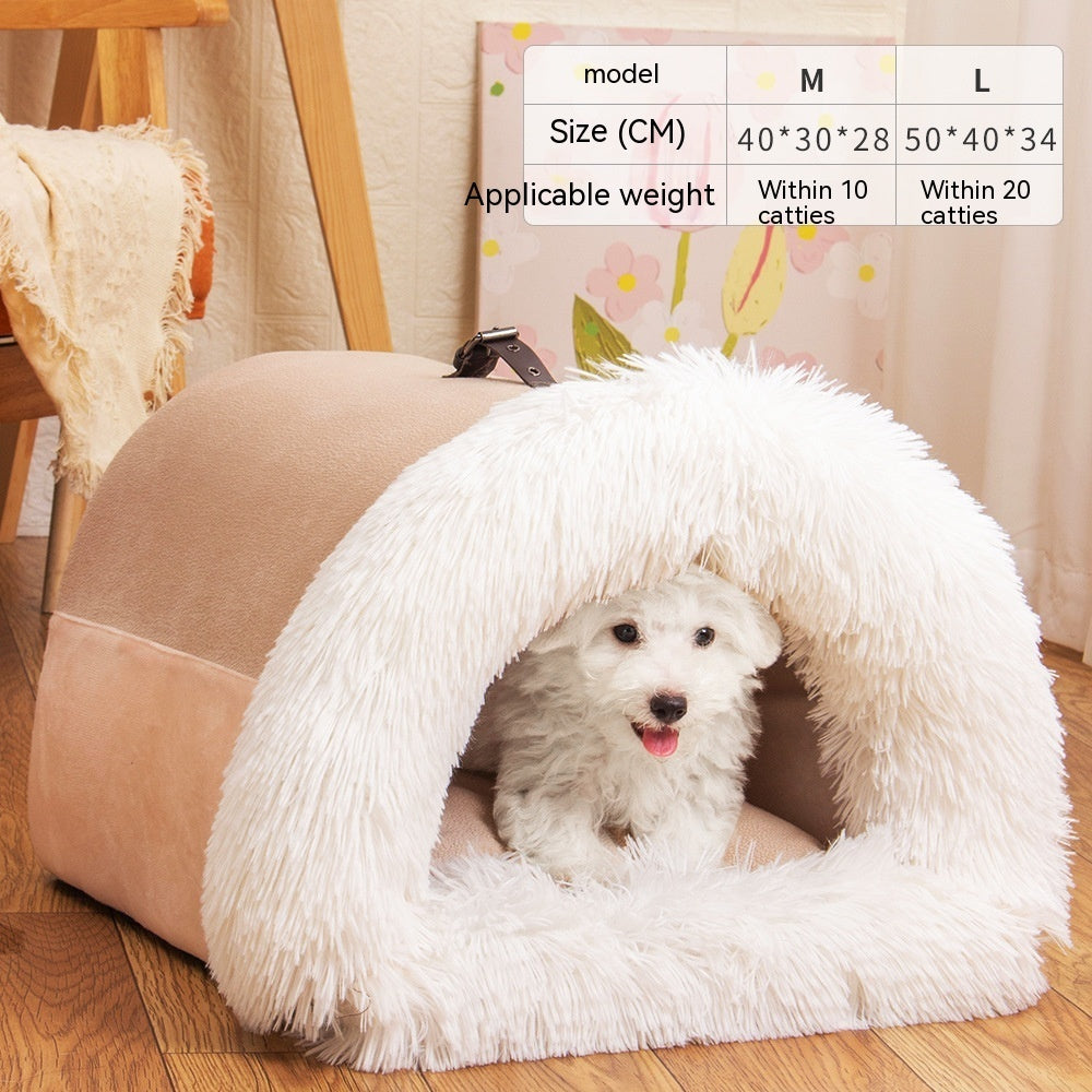 New Splice Portable Pet Nest  Moisture-proof Long Fur