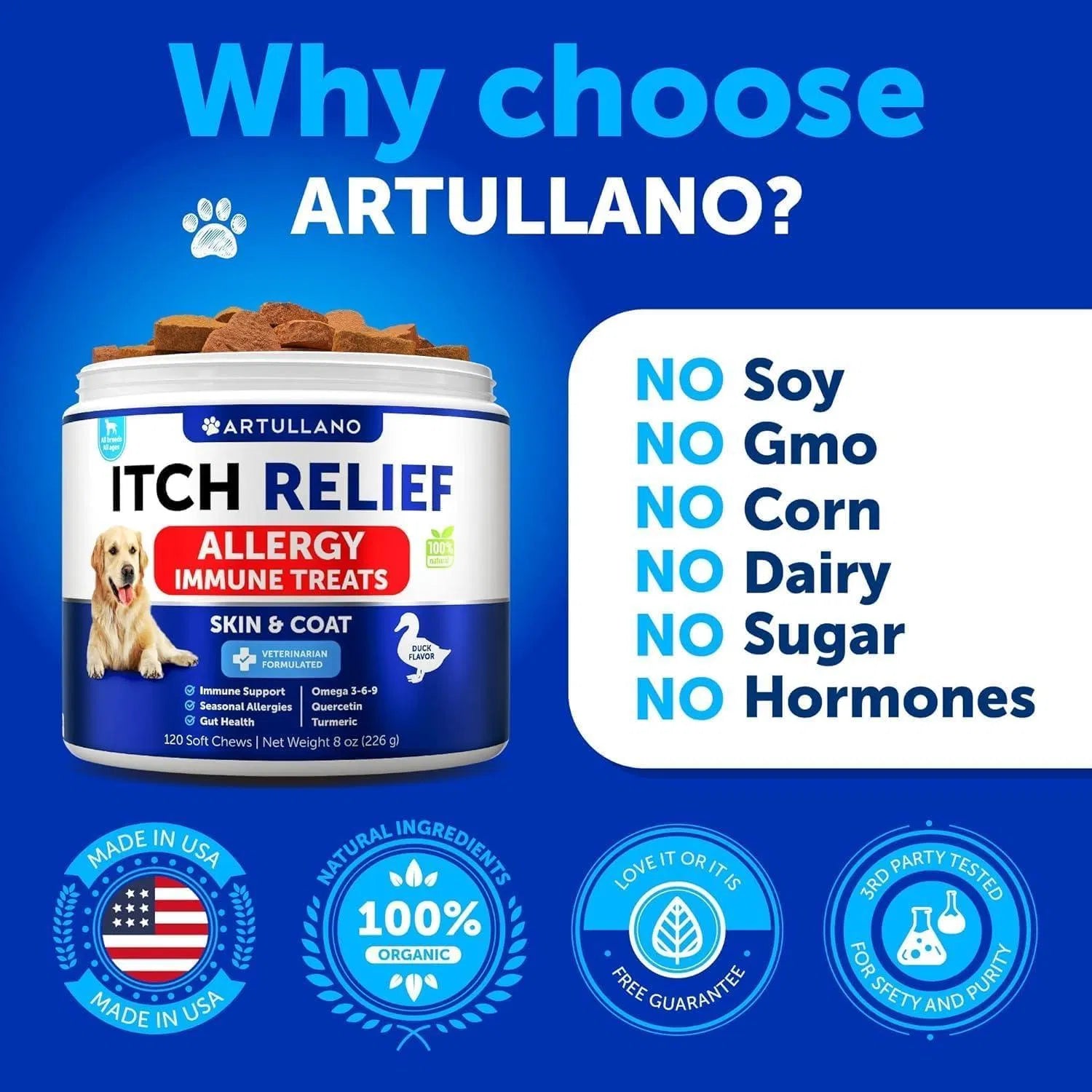 Dog Allergy Relief Chews Itching Skin Relief For Dogs