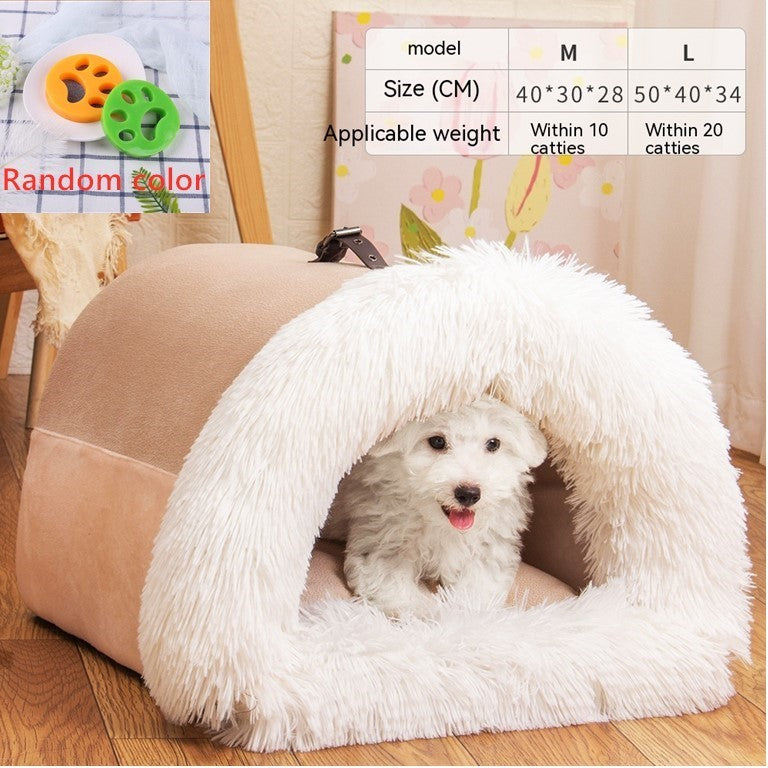 New Splice Portable Pet Nest  Moisture-proof Long Fur
