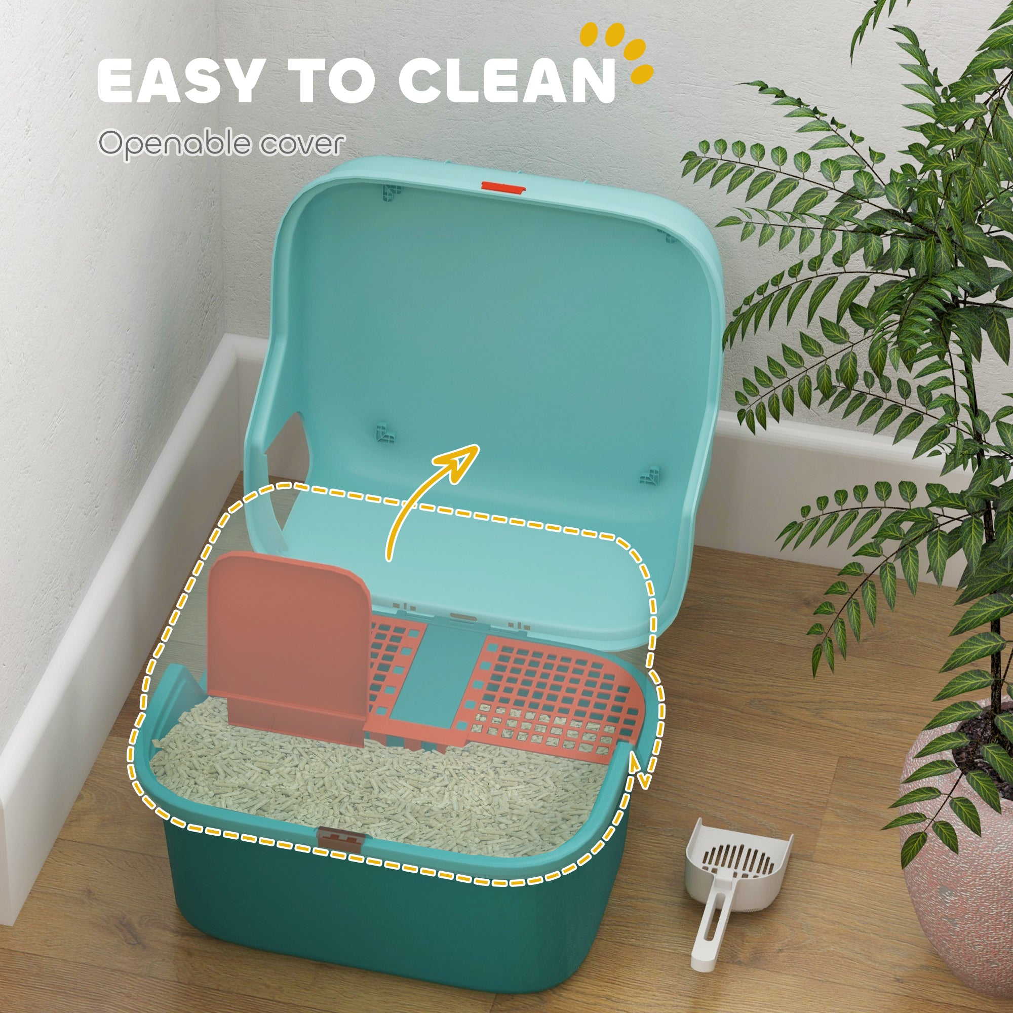 Cat Litter Box with Scoop