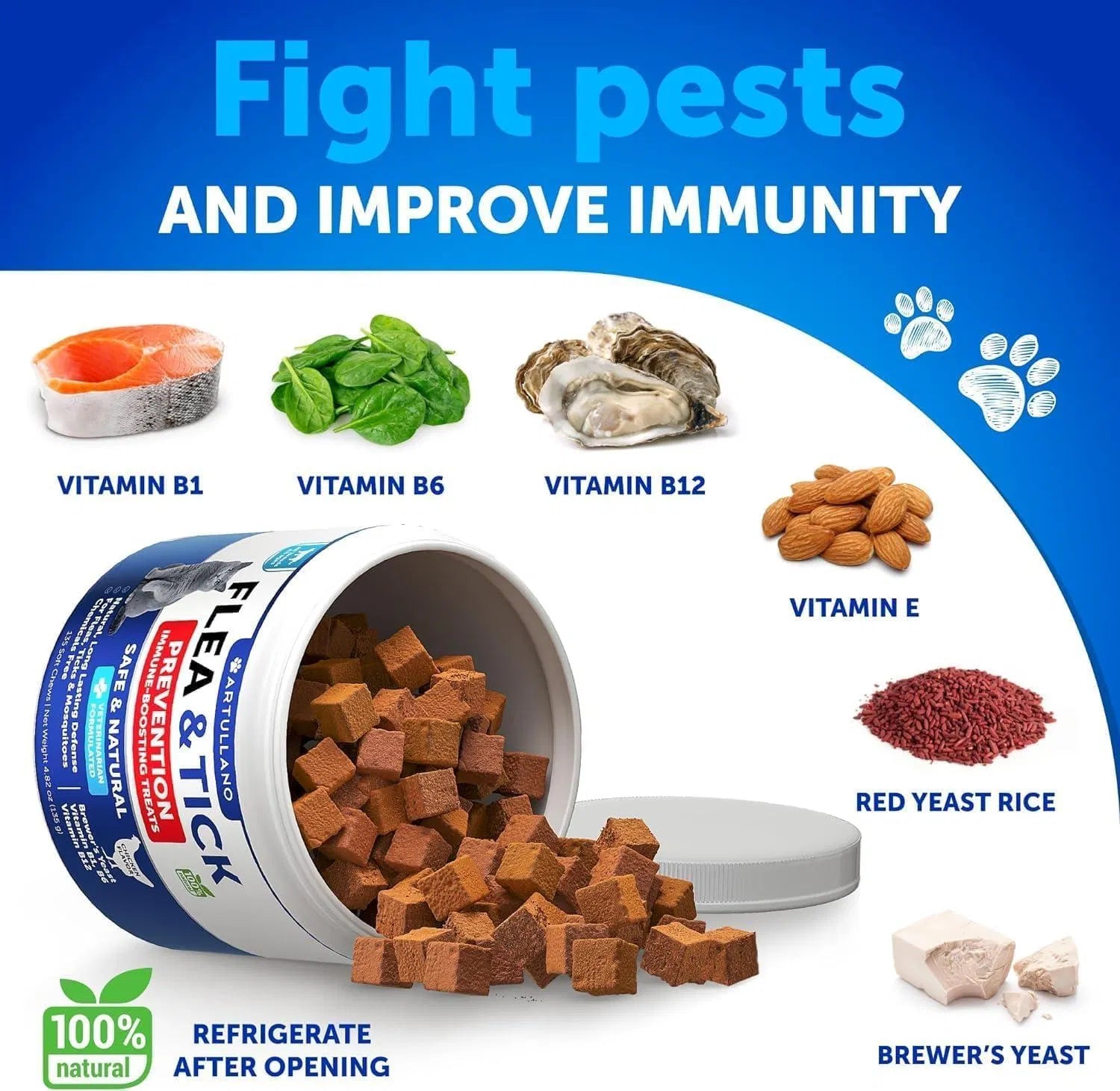 Flea Treatment For Cats Natural Flea And Tick Prevention Supplement