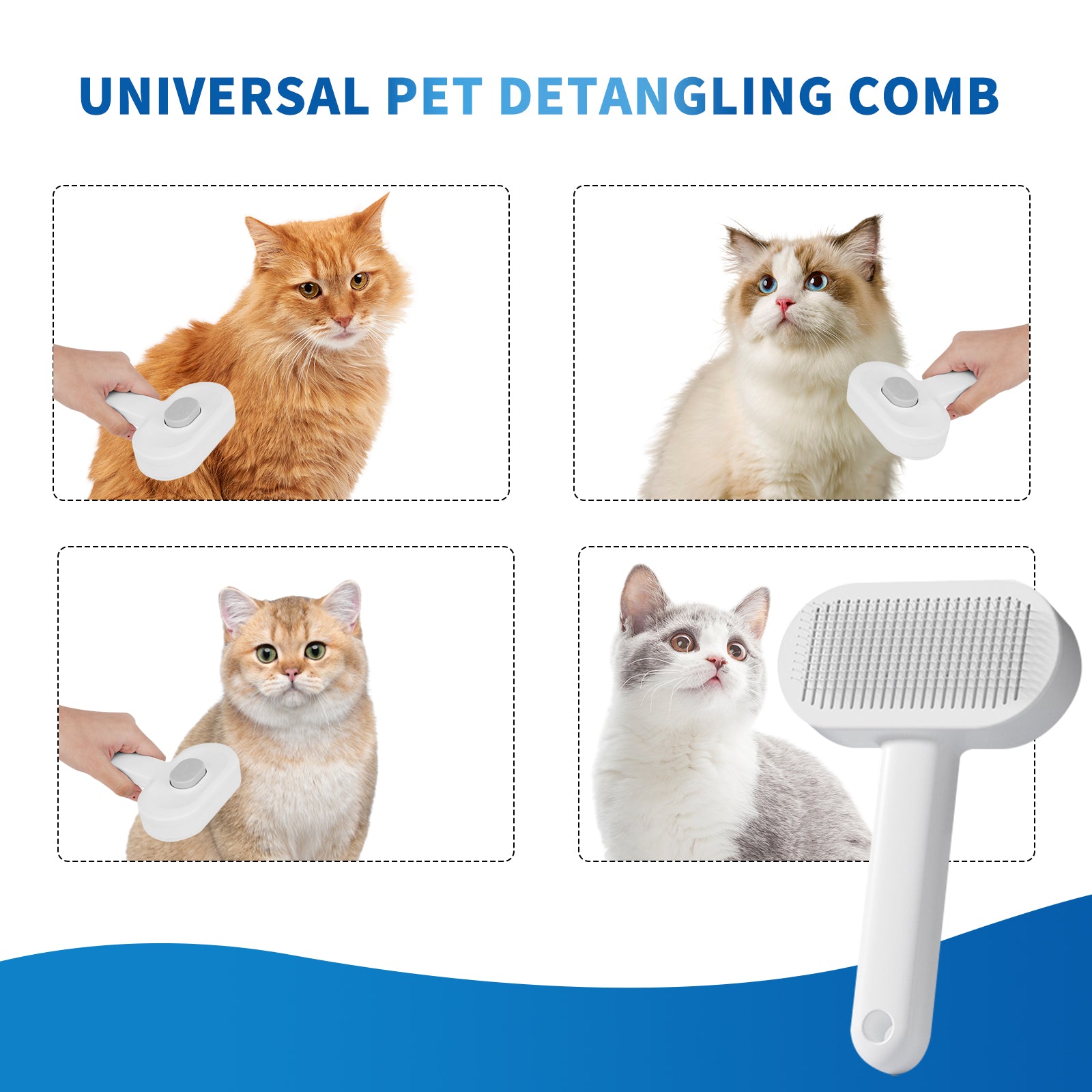 Efficient Universal Pet Hair Removal Comb, Gently Smoothing Out The Tangled Hair Of Your Beloved Pet, Carefully Caring For Every Gentle Touch