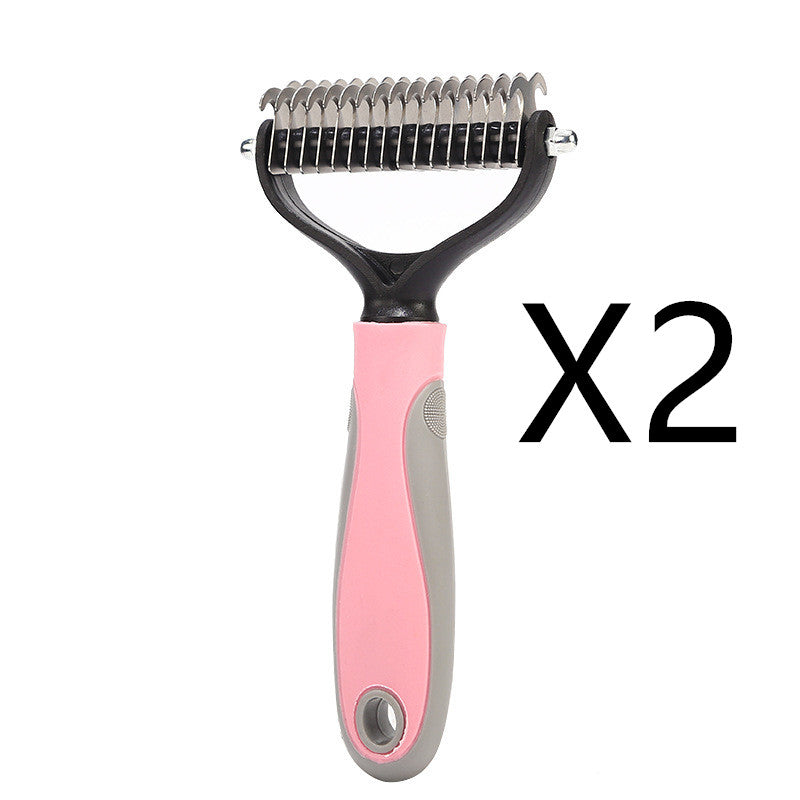 Stainless Double-sided Pet Brush Hair Removal Comb