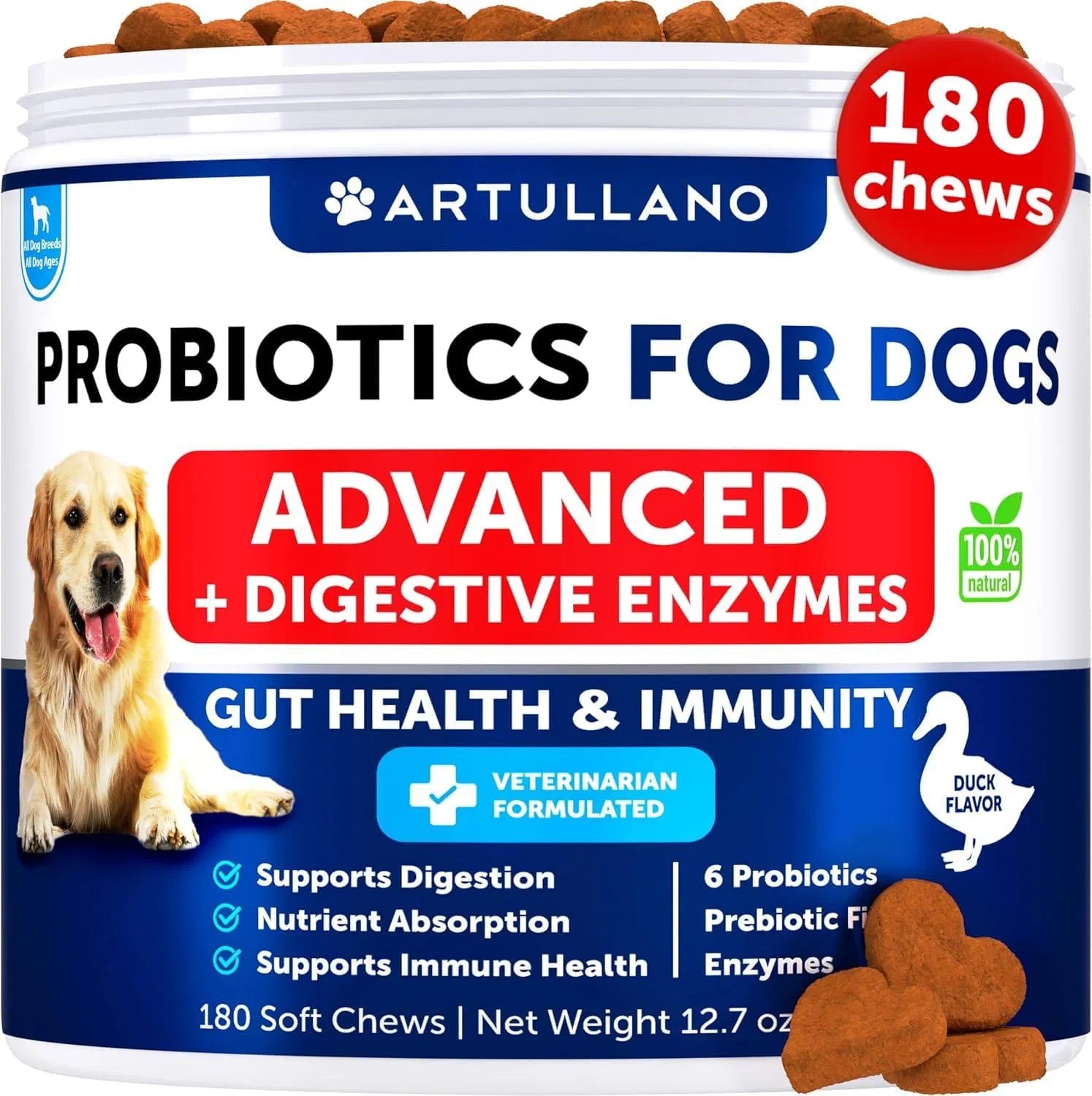 Probiotics For Dogs Support Gut Health Itchy Skin Allergies Immunity Yeast Balance Dog