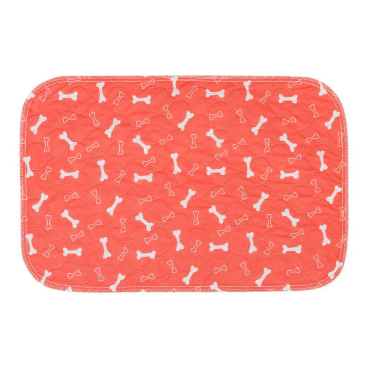 Coral mat with white bone pattern on a white background