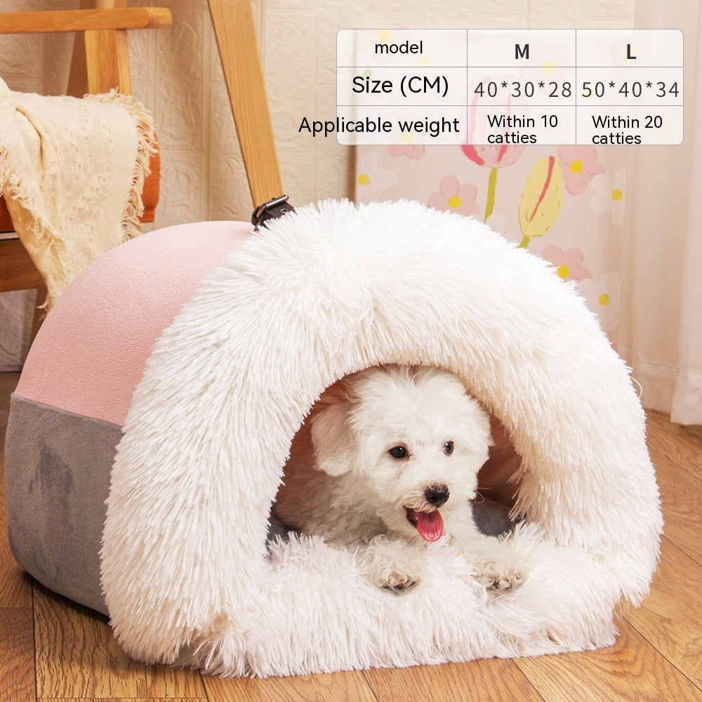 New Splice Portable Pet Nest  Moisture-proof Long Fur