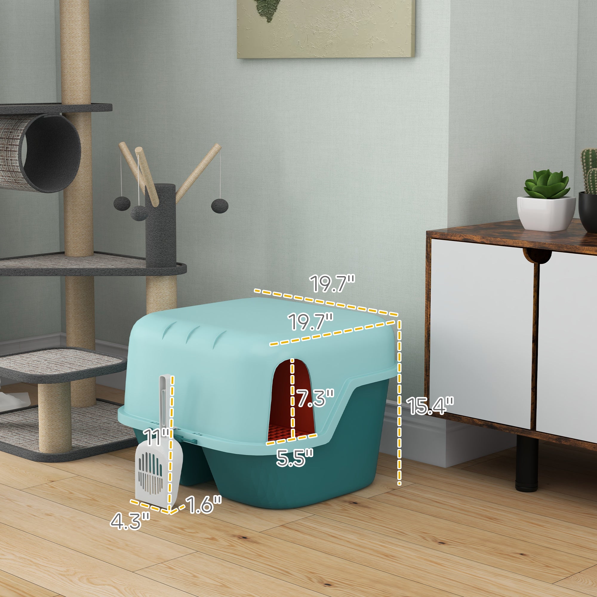 Cat Litter Box with Scoop
