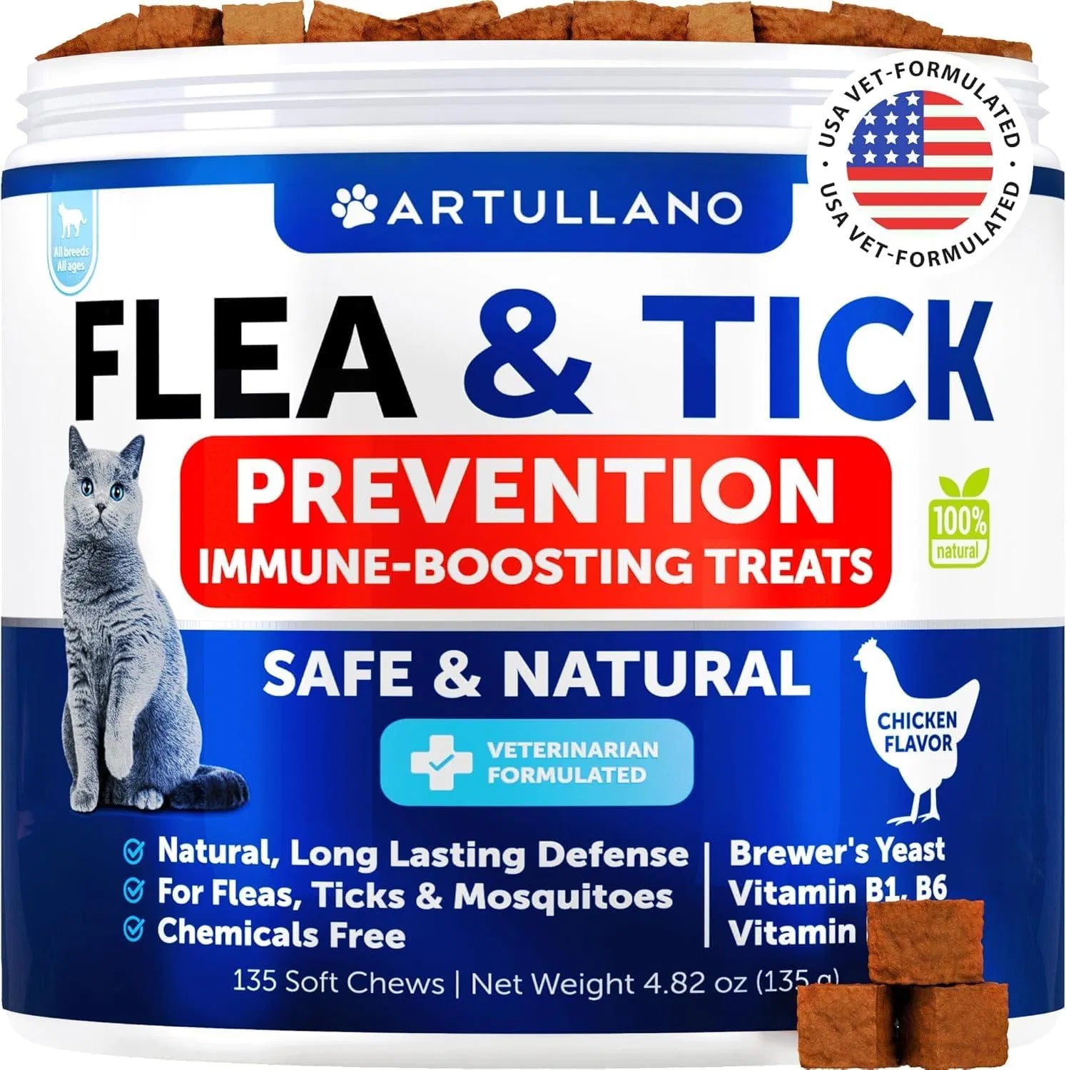 Flea Treatment For Cats Natural Flea And Tick Prevention Supplement