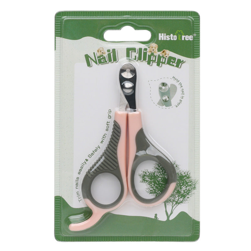 Side view of portable pet nail clipper showing lightweight and compact design