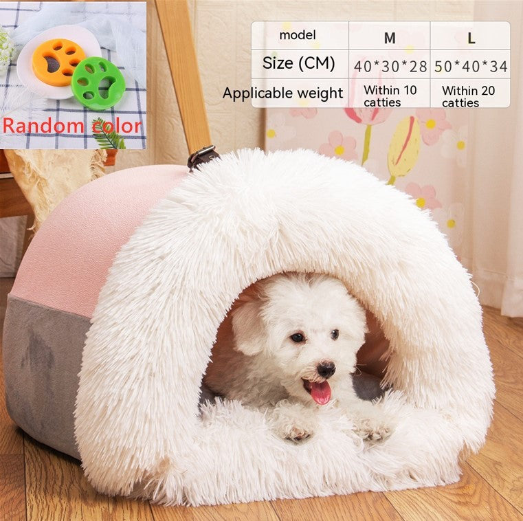 New Splice Portable Pet Nest  Moisture-proof Long Fur
