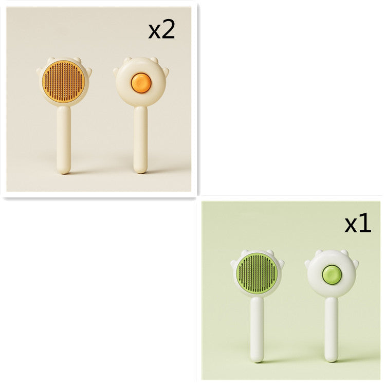 Two cleaning brushes with different designs on a white background