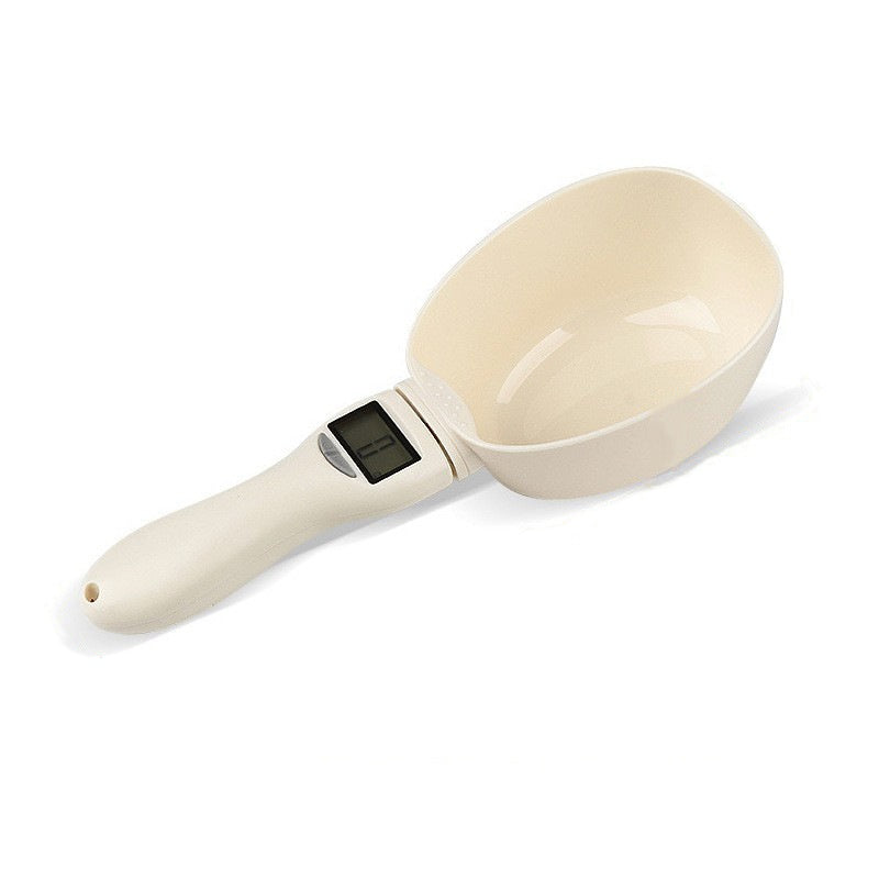 Detachable scoop head electronic pet food spoon for easy cleaning and maintenance