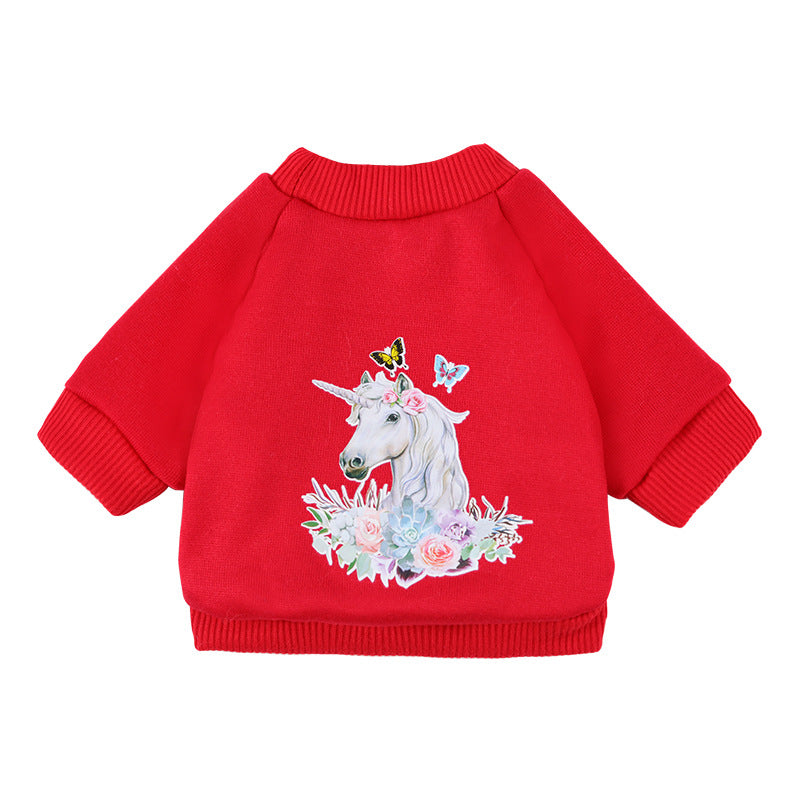Dog Leisure Sweater Pet Multi-pattern Polyester - furryfams.com